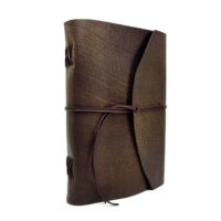 Leder Tagebuch Gästebuch Kondolenzbuch Buffalo Crust Raw - Din A4