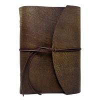 Leder Tagebuch Gästebuch Kondolenzbuch Buffalo Crust Raw - Din A4