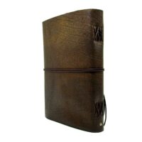 Leder Tagebuch Gästebuch Kondolenzbuch Buffalo Crust Raw - Din A4