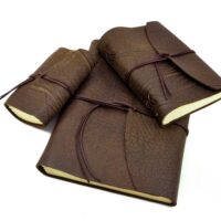 Leder Tagebuch Notizbuch Buffalo Crust Raw - Din A6
