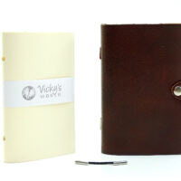 Leder Notizbuch 4EVER OX Maroon - S - Nachfüllbar