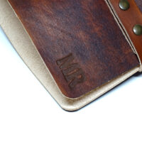 Leder Ringbuch Ordner OX Office Maroon Raw - Din A4