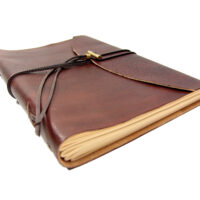 Leder Tagebuch Soft OX Classic Maroon - Din A4