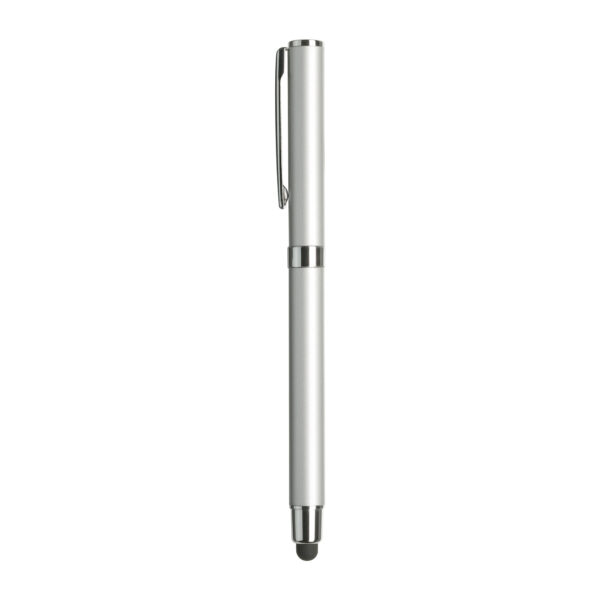 Tintenroller mit Soft-Touch-Spitze Silber - Tech II – Bild 6
