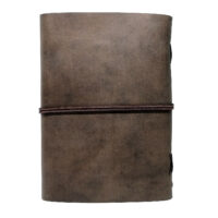 Leder Gästebuch Box OX Raw Cocoa- Din A4