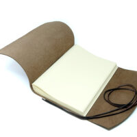 Leder Gästebuch Box OX Raw Cocoa- Din A4
