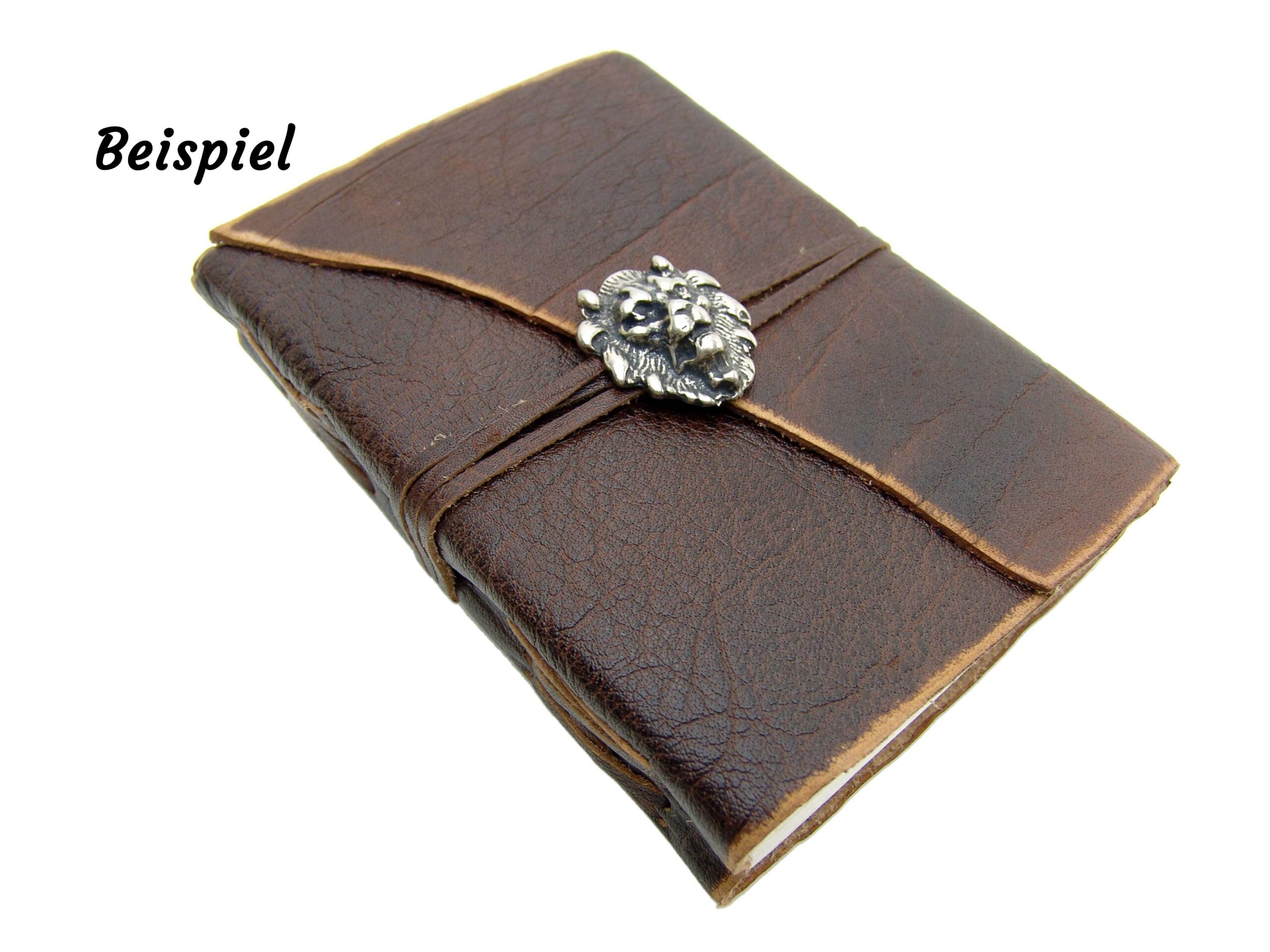 Zierniete Löwen Kopf Antik-Look Silber