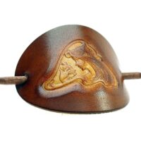 Leder Haarspange - OX Cameo Lion Antique Magdalena - Vickys World