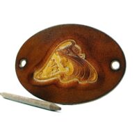 Leder Haarspange - OX Cameo Lion Antique Magdalena - Vickys World