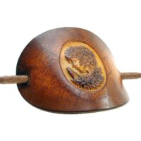 Leder Haarspange - OX Cameo Lion Antique Charlotte - Vickys World