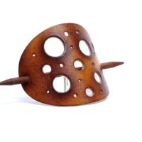 Leder Haarspange - OX Antique Lion Cheese - Vickys World