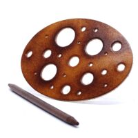 Leder Haarspange - OX Antique Lion Cheese - Vickys World
