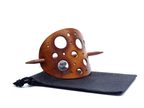 Leder Haarspange - OX Antique Lion Cheese - Vickys World