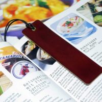 Leder Lesezeichen OX Bloody