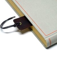 Leder Lesezeichen OX Maroon