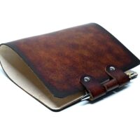 Leder Ringbuch Ordner OX Office PaperJail Antique Maroon - Din A5