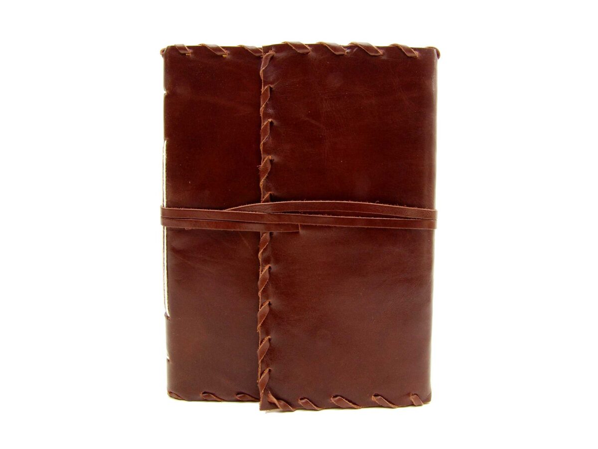 Frescorr Tagebuch Aus Echtem Leder 5x7 Hellbraun – Mit Gravur & Liebesbotschaften