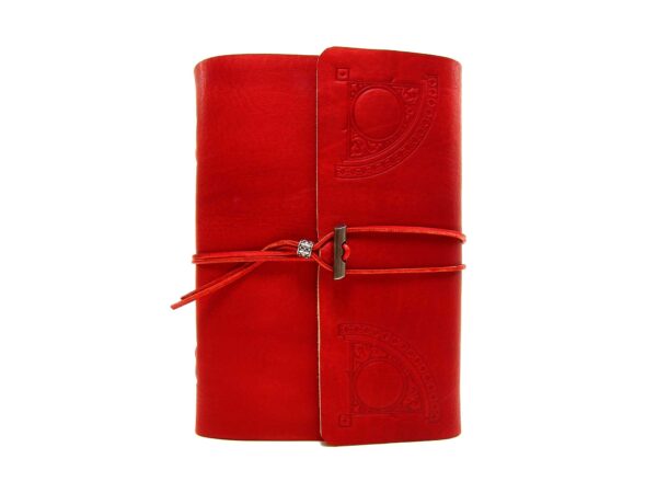 Leder Tagebuch Soft OX Circle Ruby - A5