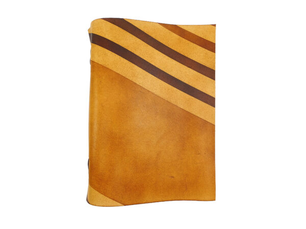 Leder Tagebuch Soft OX Stripes Raw Honey - Din A5