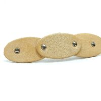 Leder Haarspange - Soft OX Clipy Oval Nature