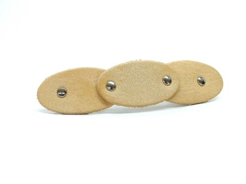 Leder Haarspange - Soft OX Clipy Oval Nature