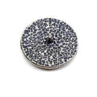 Zierniete Blumenkranz Antik-Look Silber