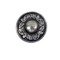Zierniete Blumenkranz Antik-Look Silber