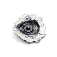 Zierniete Löwen Kopf Antik-Look Silber
