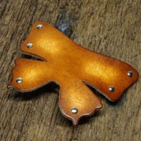 Leder Schmetterling Haarspange Schmetterling - OX Antique Lion Butterfly Raw - Vickys World