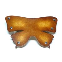 Leder Schmetterling Haarspange Schmetterling - OX Antique Lion Butterfly Raw - Vickys World