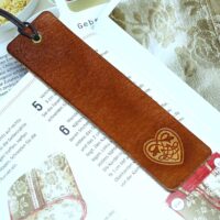 Leder Lesezeichen OX Lion Celtic Heart