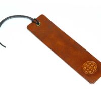 Leder Lesezeichen OX Lion Celtic Round Knot