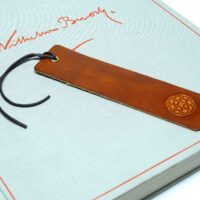 Leder Lesezeichen OX Lion Celtic Round Knot