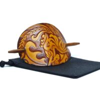 Leder Haarspange - OX Antique Lion Nature - Vickys World