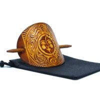 Leder Haarspange - OX Antique Lion Moon & Sun 2 - Vickys World