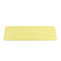 Messing Schild - 70x25 mm - Gelocht