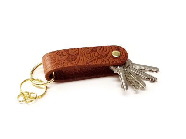 Schlüssel Organizer - OX Paisley Light - Gold & Silber – Bild 5
