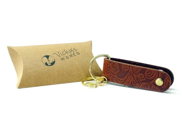 Schlüssel Organizer - OX Paisley Light - Gold & Silber – Bild 2