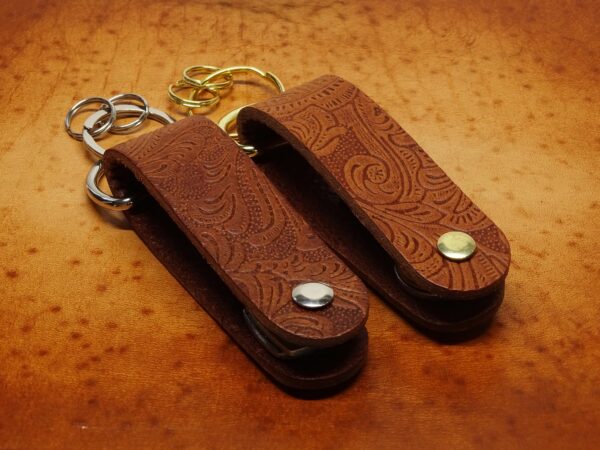 Schlüssel Organizer - OX Paisley Light - Gold & Silber – Bild 14