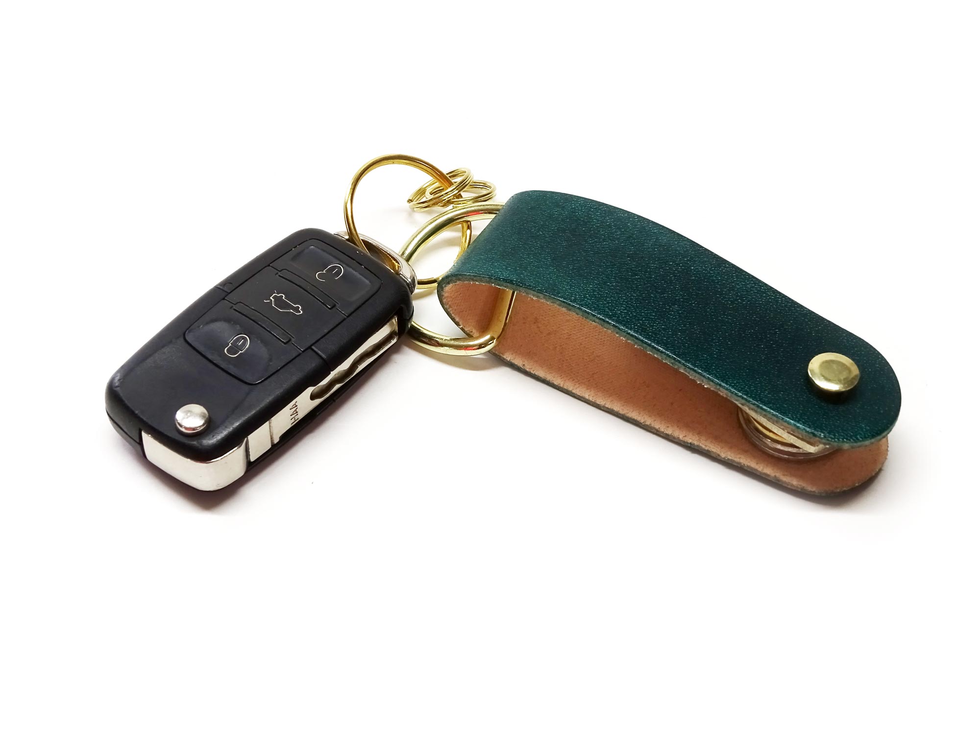 Schlüsselaufbewahrung aus echtem Leder / Langlebiger Schlüsselhalter /  Kompakter Minimalistischer Schlüssel-Organizer / Schlüsselanhänger  Geldbörse / Schlüsselabdeckung / Leder-Schlüsselbeutel - .de