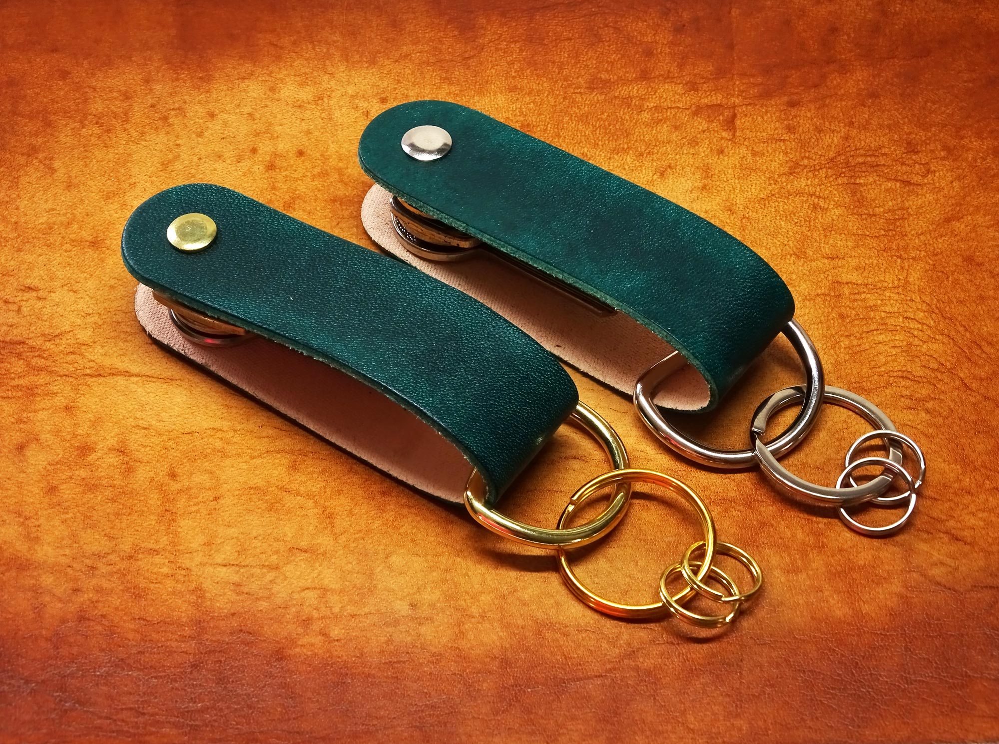 Italienischer Leder-Schlüssel-Organizer, Schlüsselhalter