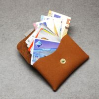 Karten Etui - Cards & Cash Buffalo Caramel