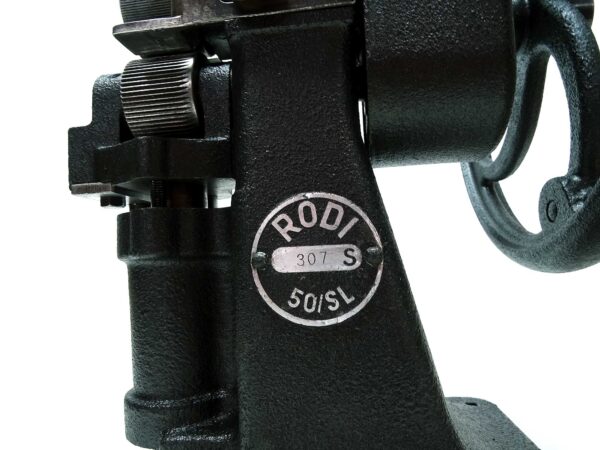 RODI 50SL Leder Schärfmaschine Riemenschneider - Detailansicht Typenschild