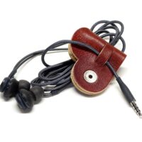 Leder Kabelbinder Herz - Soft OX - Browny- 2er Set