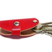 Leder Schlüsselbund - Etui - Saddle OX - Ruby