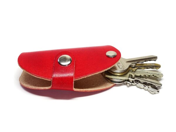 Leder Schlüsselbund - Etui - Saddle OX - Ruby