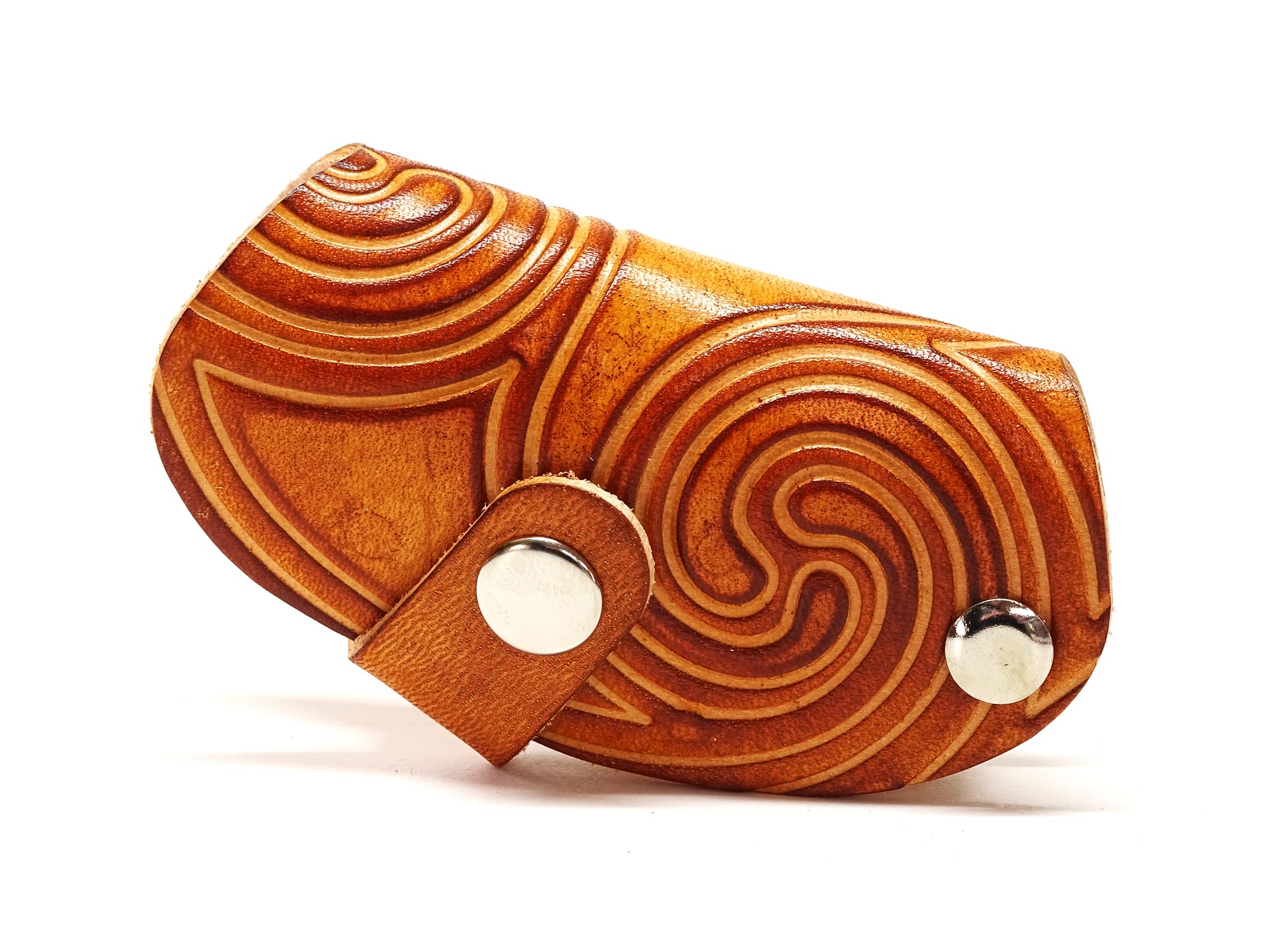 Leder Schlüsselbund – Etui – Saddle OX – Light Swirl