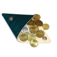 Leder Etui - Kleingeldbörse - Triangel Bag Soft OX Green – Bild 2
