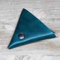 Leder Etui - Kleingeldbörse - Triangel Bag Soft OX Green – Bild 5