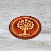 Leder Magnet Pin - OX Antique - Lovetree - Rund 60 – Bild 4